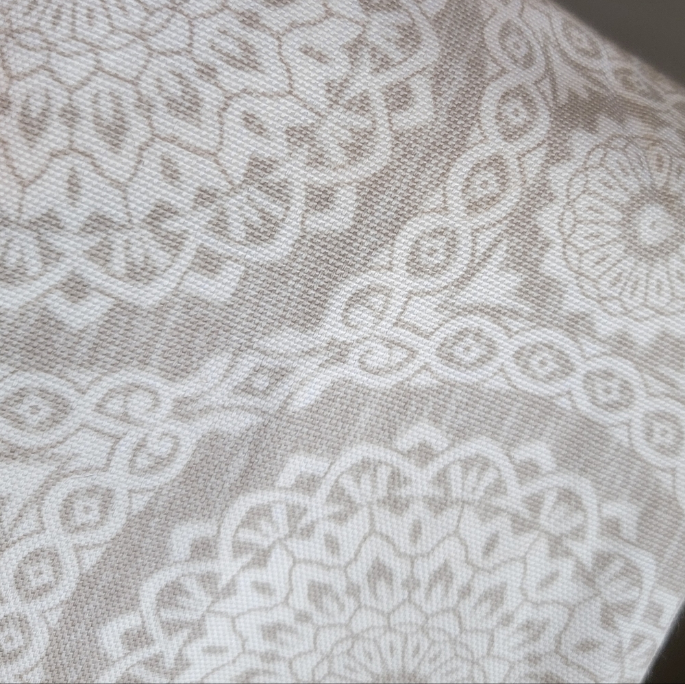 Pair of elegant Patterned Curtains with Silver Grommets